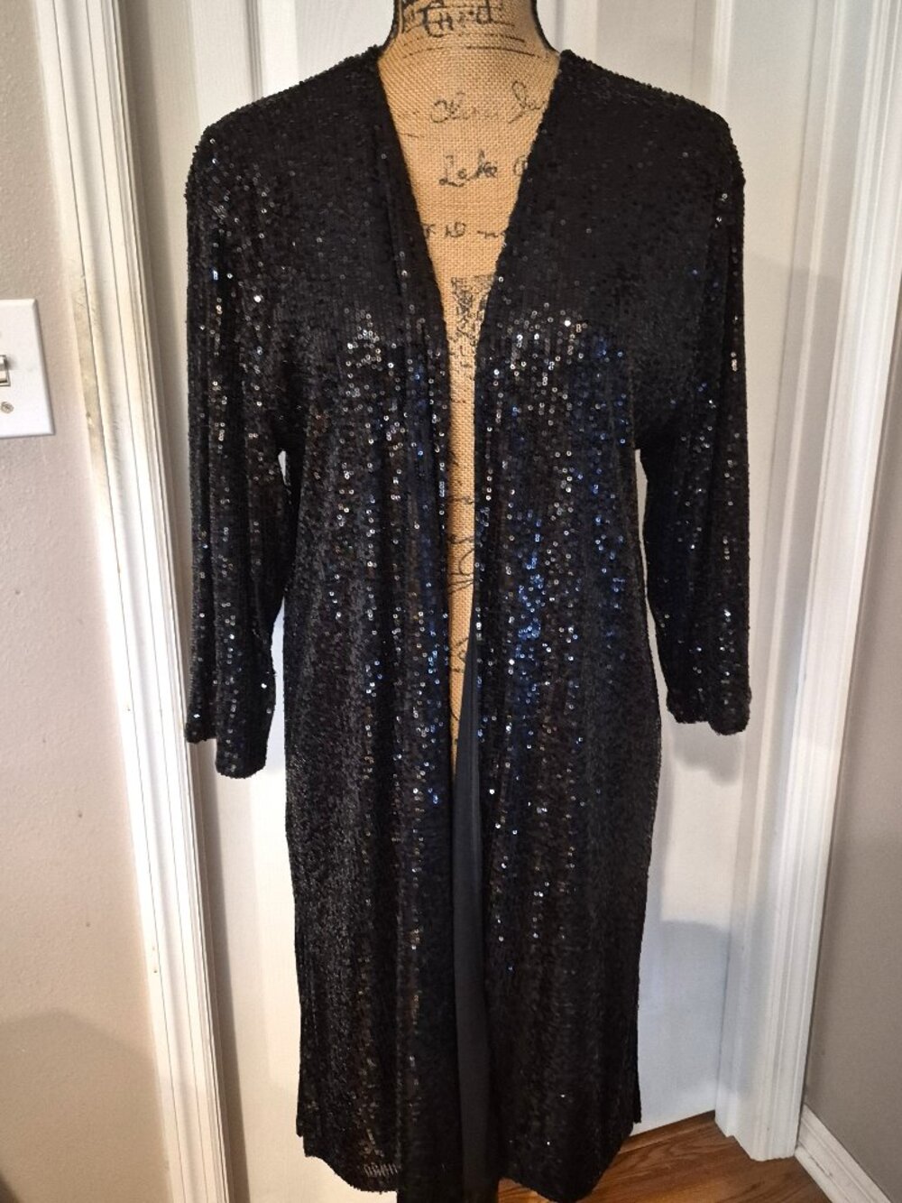 Maurice's Black Sequin Cover NWT